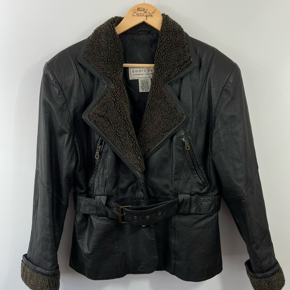 Smart Set Black Leather Jacket